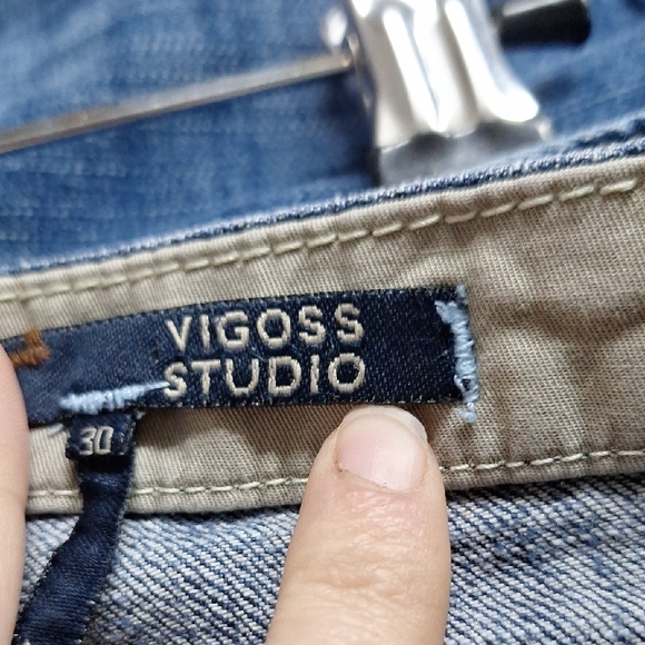 Vigoss Blue Boot Cut Jeans Classic Style - Picture 3 of 10